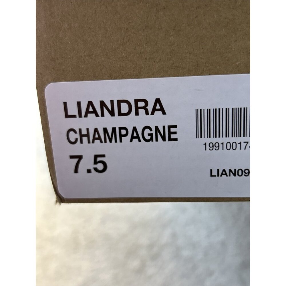 Steve Madden Liandra Platform Block Heel Champagne/Gold Retro 70's New SZ 7,5 - Picture 8 of 8